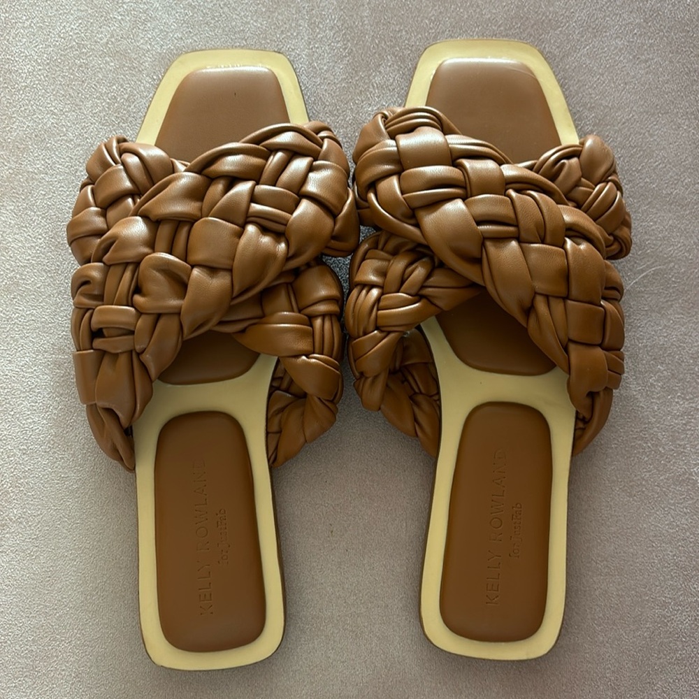 Chunky braided sandals
